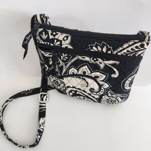 Vera Bradley Black & White Quilted Crossbody/Shoulder Bag